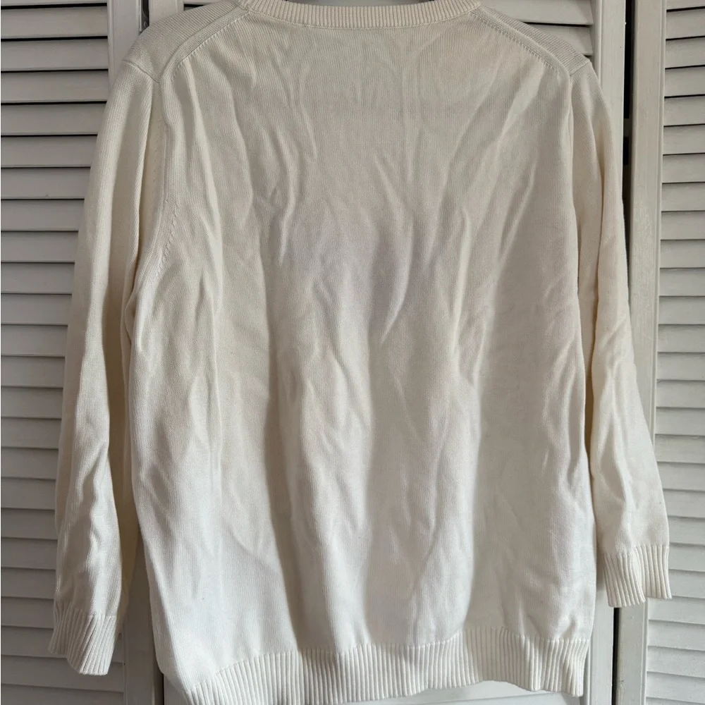 Draper James Ivory Knit Watermelon Sweater XL - Picture 4 of 4